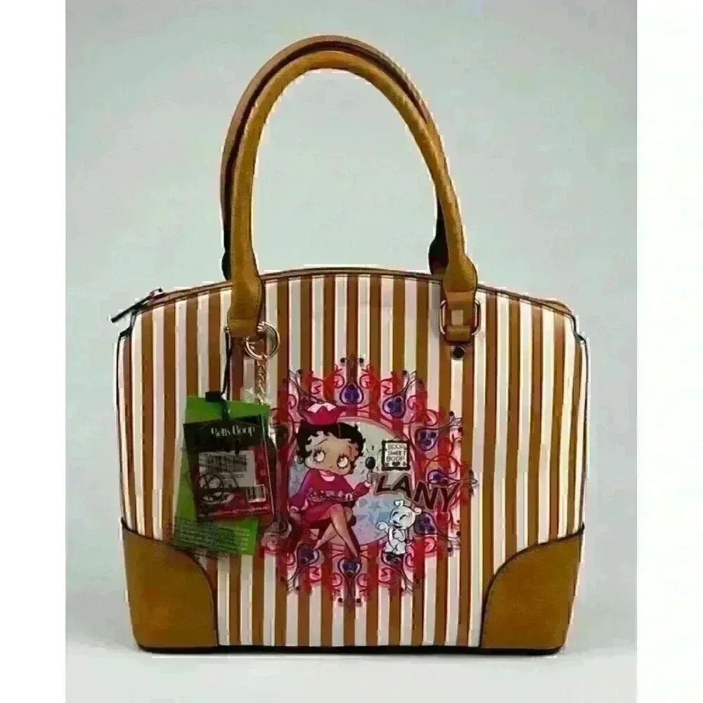 NEW Betty Boop Women's Lany Boop Sweet Boop Vegan Shoulder Handbag - Picture 2 of 5